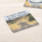 Icarus vloog nooit rond hier Onderzetter (Schuin)