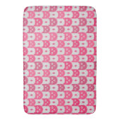 Icat ikat roze patroon badmat (Voorkant Verticaal)