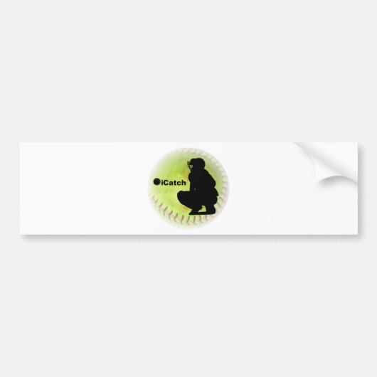 iCatch Fastpitch Softball Bumpersticker (Voorkant)