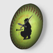 iCatch fastpitch softball player silhouette Grote Klok (Hoek)