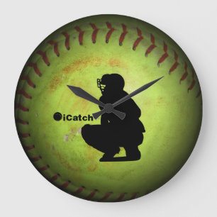 iCatch fastpitch softball player silhouette Grote Klok
