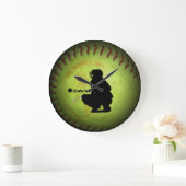 iCatch fastpitch softball player silhouette Grote Klok (Huis)