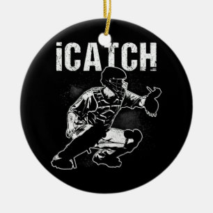 iCatch honkbalspeler Catchers Team Sport Keramisch Ornament