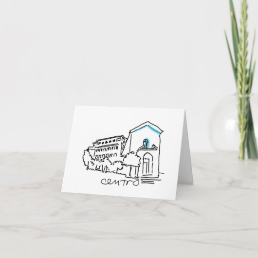 ICCS "Centro" notecard Kaart (Voorkant)