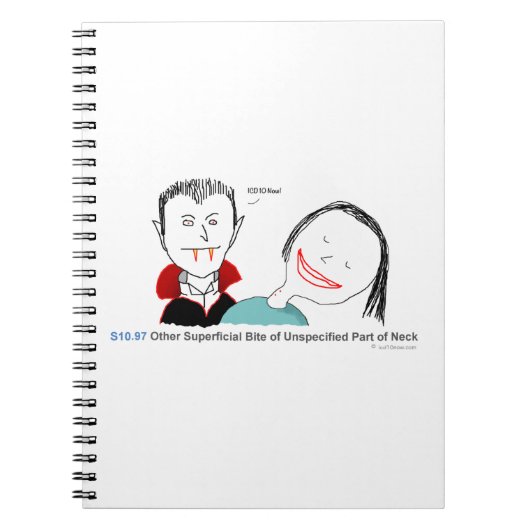 ICD-10: S10.97 Andere oppervlakkige beet Notitieboek (Voorkant)