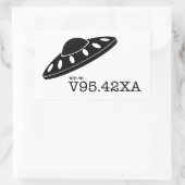 ICD-10: V9542XA - Spacecraft Crash Rechthoekige Sticker (Tas)