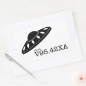 ICD-10: V9542XA - Spacecraft Crash Rechthoekige Sticker (Envelop)