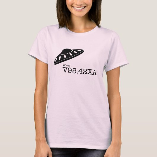 ICD-10: V9542XA - Spacecraft Crash T-shirt (Voorkant)
