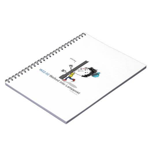 ICD-10: W22.02 Op de post Notitieboek (Linkerzijde)