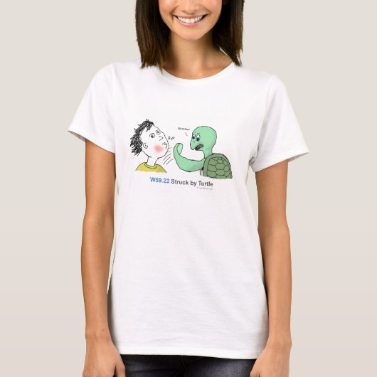 ICD-10: W59.22 Gevoelig voor schildpad T-shirt (Voorkant)