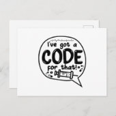 ICD-code van medische code die ik heb hiervoor een Briefkaart (Voorkant / Achterkant)