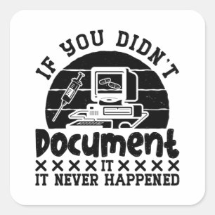 ICD-codering medische code als je geen document he Vierkante Sticker