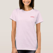 iCe 氷 rode achterkant afdruk T-shirt (Voorkant)