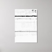 'Ice Age' Black and White Abstract Art Canvas Afdruk (Voorkant)