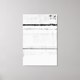 'Ice Age' Black and White Abstract Art Canvas Afdruk