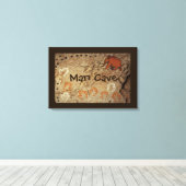 Ice Age Cave Art Canvas Afdruk (Insitu (Houten vloer))
