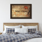 Ice Age Cave Art Canvas Afdruk (Insitu (Slaapkamer))