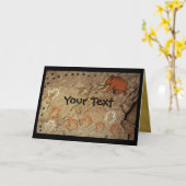 Ice Age Cave Art Kaart (Gele Bloem)