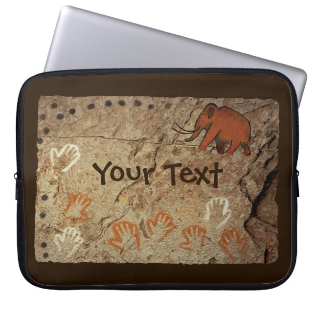 Ice Age Cave Art Laptop Sleeve (Voorkant)
