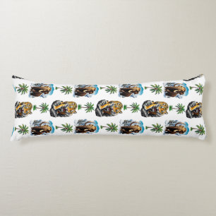 Ice Age Mammoth Sabertooth Tiger Pattern Design Lichaamskussen