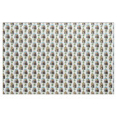 Ice Age Mammoth Sabertooth Tiger Pattern Design Stof (Yard (91,4 cm))