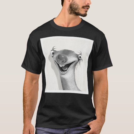 Ice Age Sid the Sloth Photo Booth Premium T-shirt (Voorkant)