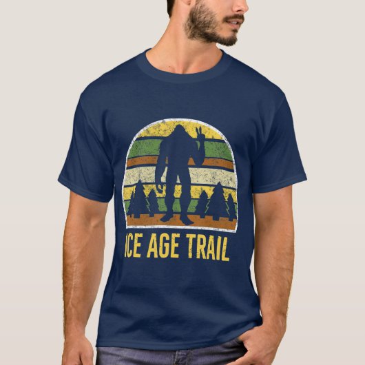 Ice Age Trail Bigfoot Ice Age Trail Hiking T-shirt (Voorkant)