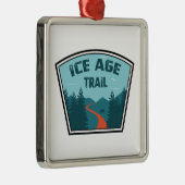 Ice Age Trail Metalen Ornament (Rechts)