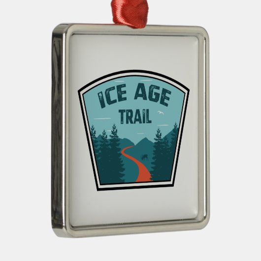 Ice Age Trail Metalen Ornament (Rechts)