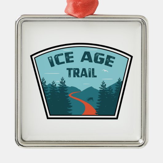 Ice Age Trail Metalen Ornament (Voorkant)