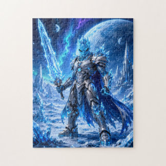 Ice Alien Warrior Puzzle Legpuzzel