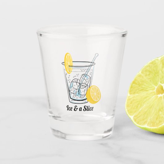 Ice and a Slice, Gin & Tonic Shot Glas (Voorkant)