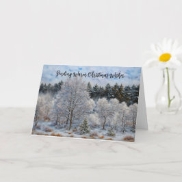 Ice and Snow Trees Winter Vakantie Kerst Kaart