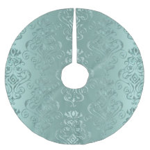 Ice Aqua  Damask Print