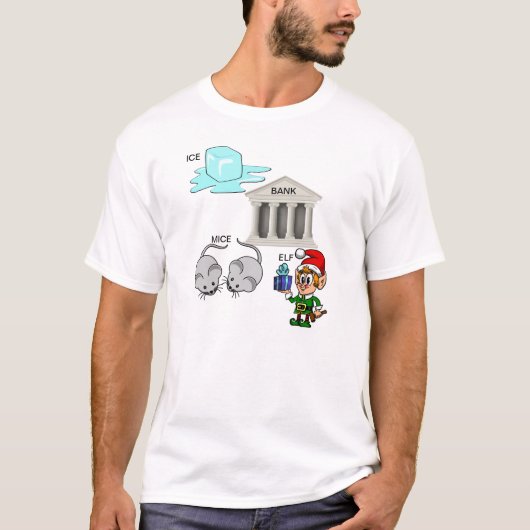Ice Bank Mice Elf (I Spank Myself) Cartoon T-shirt (Voorkant)