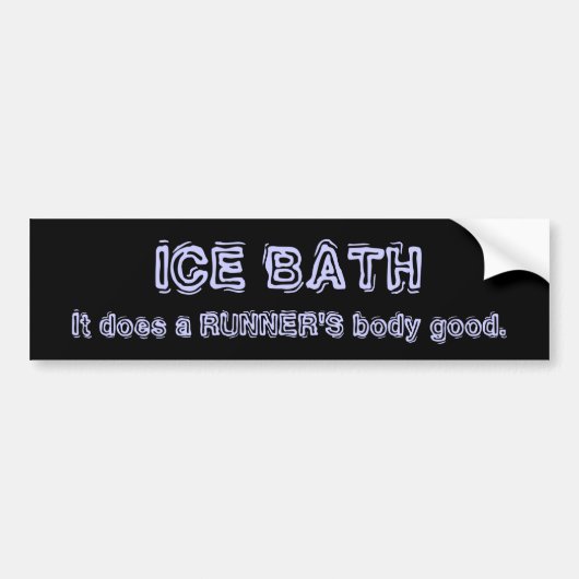 Ice Bath Bumpersticker (Voorkant)