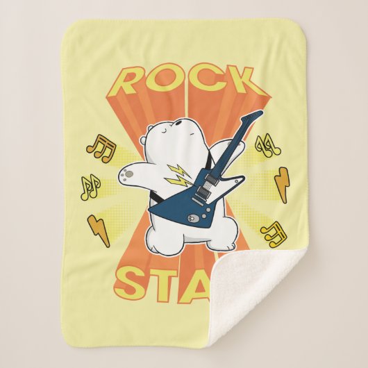Ice Bear - Rock Star Sherpa Deken (Voorkant)