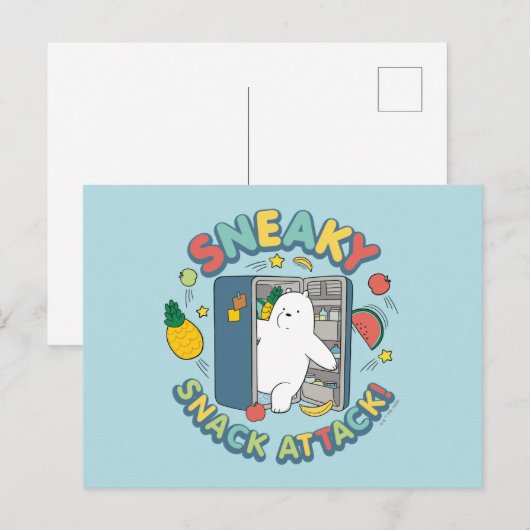 Ice Bear - Sneaky Snack Attack! Briefkaart (Voorkant / Achterkant)
