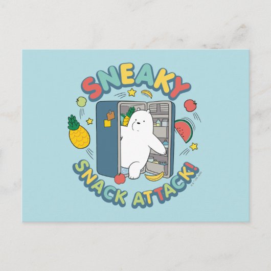 Ice Bear - Sneaky Snack Attack! Briefkaart (Voorkant)