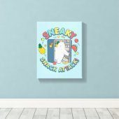 Ice Bear - Sneaky Snack Attack! Canvas Afdruk (Insitu (Houten vloer))