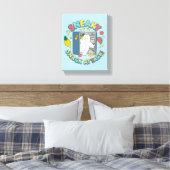 Ice Bear - Sneaky Snack Attack! Canvas Afdruk (Insitu (Slaapkamer))