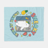 Ice Bear - Sneaky Snack Attack! Fleece Deken (Voorkant (Horizontaal))