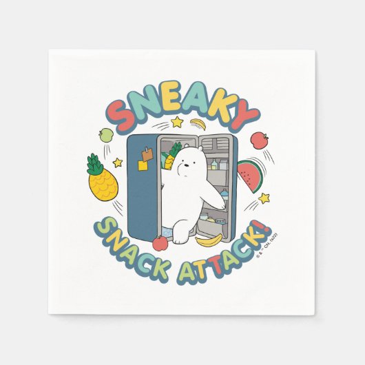Ice Bear - Sneaky Snack Attack! Servet (Voorkant)