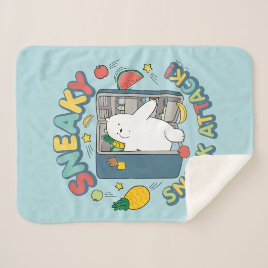 Ice Bear - Sneaky Snack Attack! Sherpa Deken (Voorkant (horizontaal))