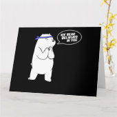 Ice Beer gelooft in je poolse Beer Lover Kaart (Gele Bloem)