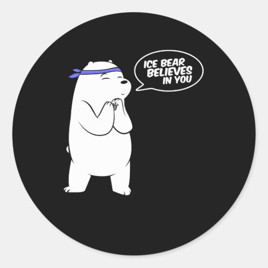 Ice Beer gelooft in je poolse Beer Lover Ronde Sticker (Voorkant)