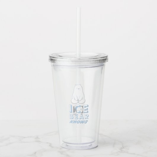 Ice Beer Knows Acryl Drinkbeker (Voorkant)