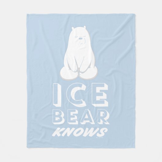 Ice Beer Knows Fleece Deken (Voorkant)