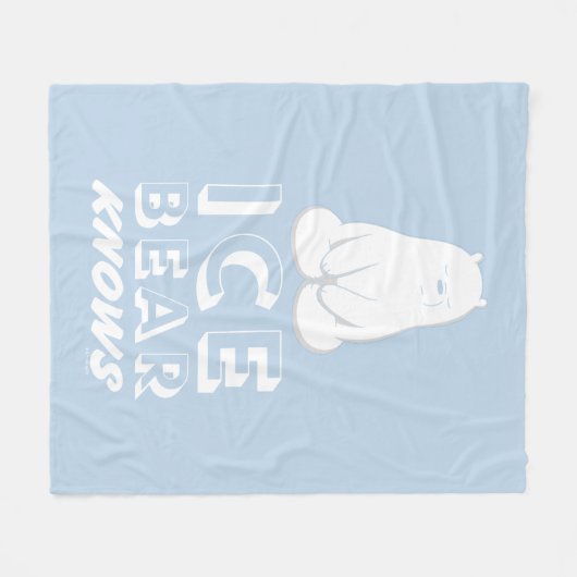 Ice Beer Knows Fleece Deken (Voorkant (Horizontaal))