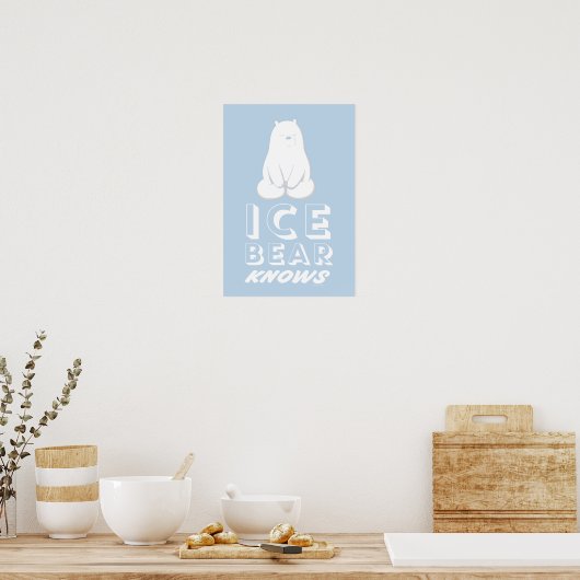 Ice Beer Knows Poster (Keuken)